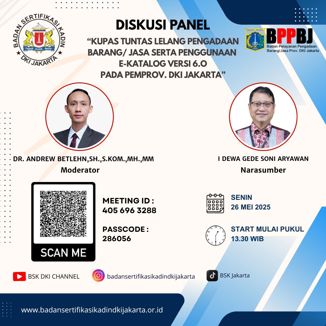 Bergabung di Acara Sosialisasi E-Katalog via Zoom Meeting, Senin, 26 Mei 2025